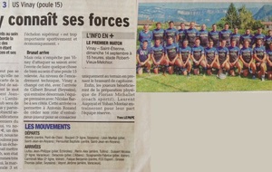 Dauphiné Libéré du 11/09/2014