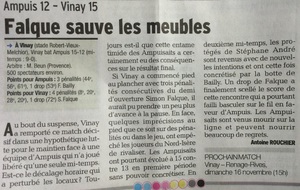 Dauphiné Libéré du 27/10/2014