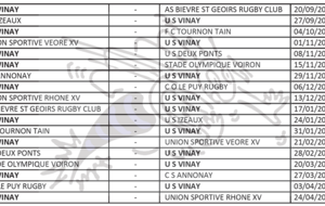 La poule 13 saison 2015-2016