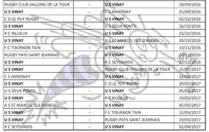 La poule 8 Saison 2016-2017