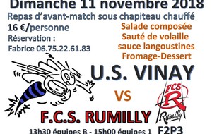 Repas d'avant match dimanche 11/11