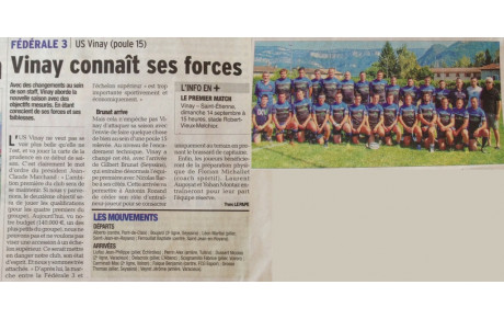 Dauphiné Libéré du 11/09/2014