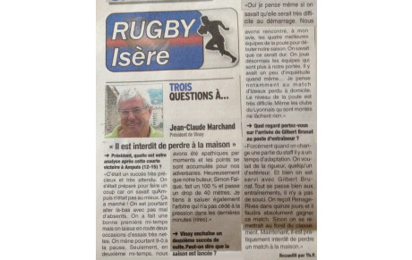 Dauphiné Libéré du 28/10/2014