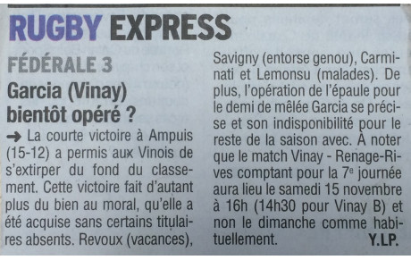 Dauphiné Libéré du 0411/2014