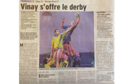 Dauphiné Libéré du 16/11/2014