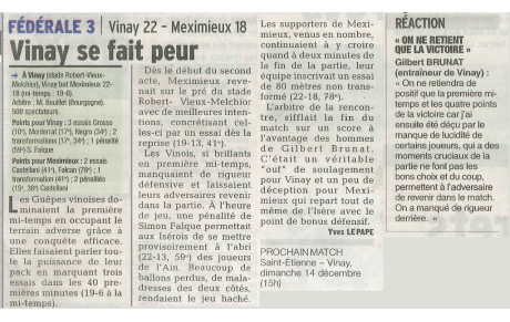 L'article du jour 01/12/2014
