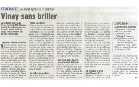 L'article du jour 02/12/2014
