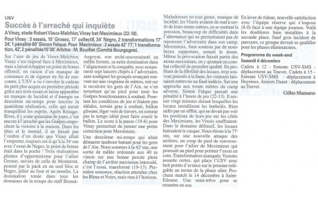 L'article de la semaine 05/12/2014
