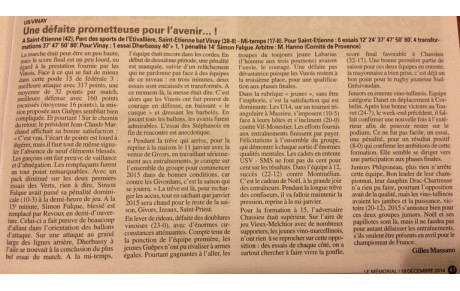 L'article de la semaine 19/12/2014