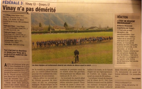 L'article du jour 12/01/2015