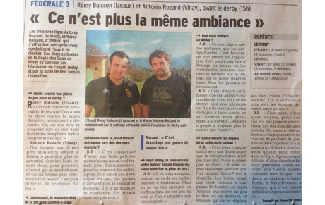 L'article du jour 18/01/2015