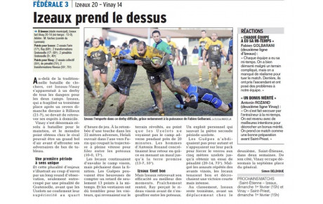 L'article du jour 19/01/2015