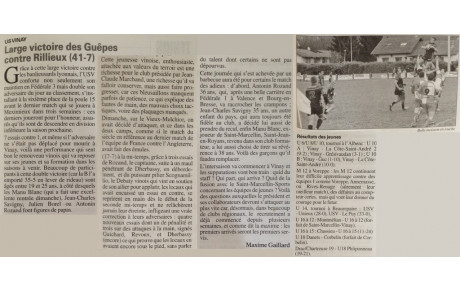 L'article de la semaine 03/04/2015