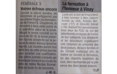 L'article du jour 21/04/2015