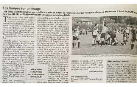 L'article de la semaine 09/10/2015