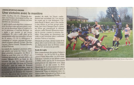 L'article de la semaine 11/12/2015