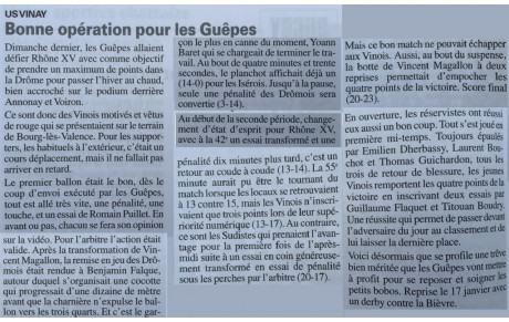 L'article de la semaine 18/12/2015 (1)