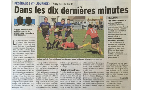 L'article du jour 25/01/2016