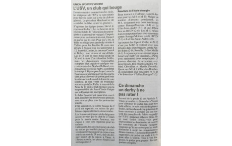 L'article de la semaine 18/03/2016