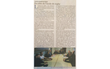 L'article de la semaine 15/04/2016
