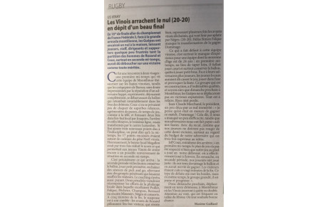 L'article de la semaine 20/05/2016