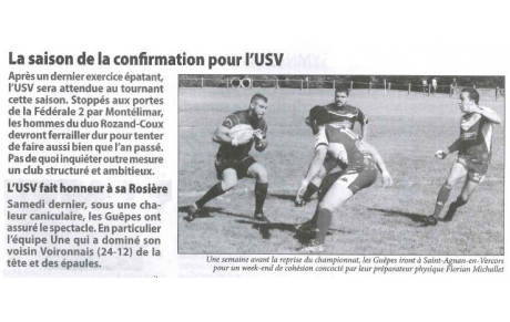 L'article de la semaine 02-09-2016