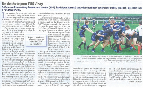 L'article de la semaine 07-10-2016