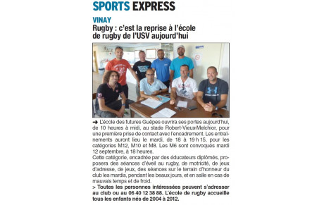 L'article d'hier 02/09/2017