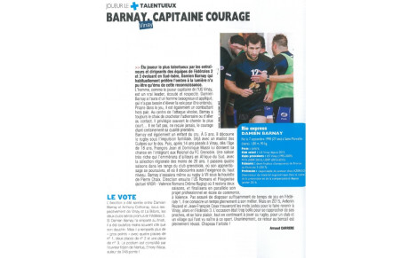 Damien BARNAY: une saison réussie...