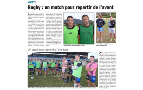 L'article du jour 30/09/2017 Antoine Bayle à l'honneur.