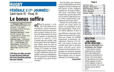 Les articles du jour 05/11/2017