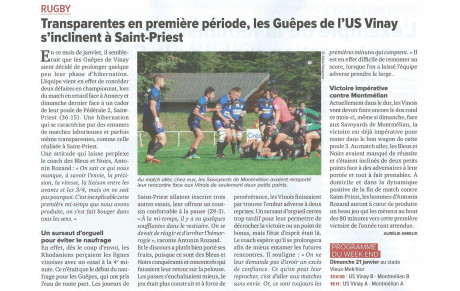 L'article de la semaine 20/01/2018