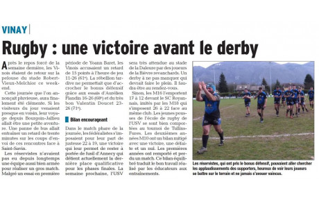 L'article d'hier 14/03/2018