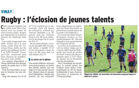 L'article du jour 25/04/2018