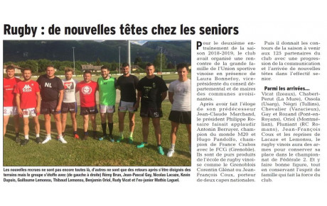 L'article du jour 07/07/2018