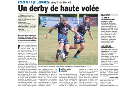 Les articles du jour 10/09/2018
