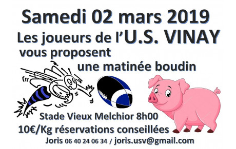 Matinée boudin le 02 mars