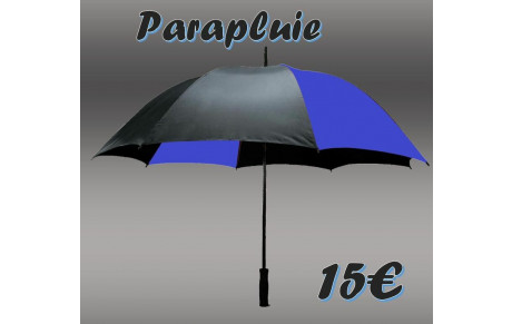 Parapluie bleu et noir